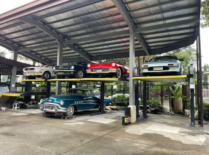 Istallation environment requirements for a 2 layer simple car parking lifts: